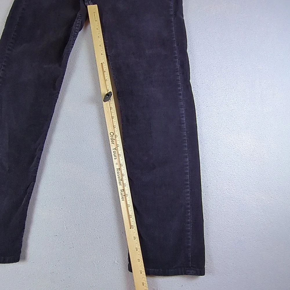 Levis 514 Corduroy Pants Mens 29x28 Blue Straight Fit Zip Fly Stretch White Tab